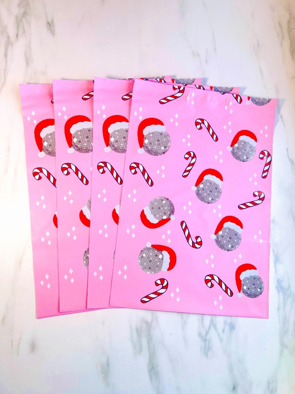 10x13" Christmas Poly Mailers - 25 Pack